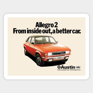 AUSTIN ALLEGRO - advert Magnet